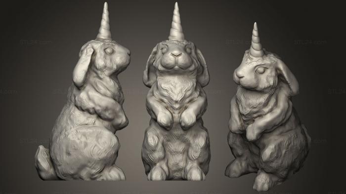 Figurines simple (Bunicorn, STKPR_0193) 3D models for cnc